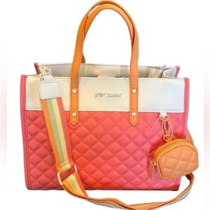 Betsey Johnson Xobecca tote shoulder bag purse